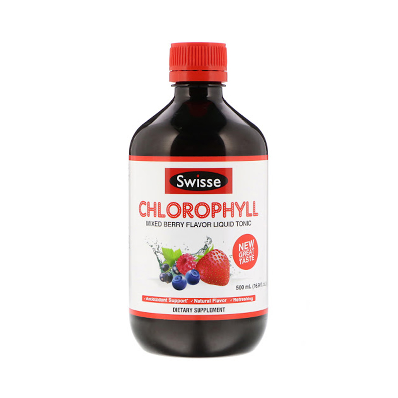 Hsd:1/2023) Nước Diệp Lục Vị Dâu Hỗn Hợp Swisse Chlorophyll Mixed Ber – Vstyle.Vn