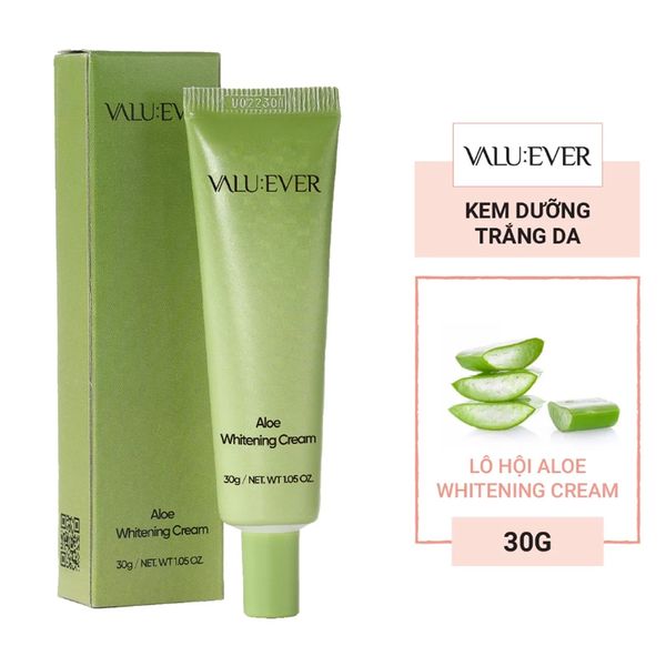(HSD: 5/2026) Combo 2 Kem Dưỡng Tinh Chất Lô Hội VALU:EVER Aloe Whitening Cream 30Gx2