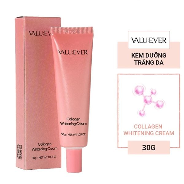 (HSD: 4/2026) Combo 2 Kem Dưỡng Tinh Chất VALU:EVER Collagen Whitening Cream 30gx2