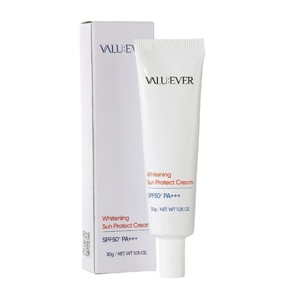 (HSD: 4/2026) Combo 2 Kem Chống Nắng VALU:EVER Whitening Sun Protect 30Gx2