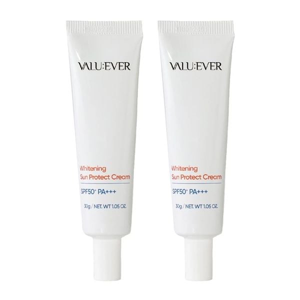 (HSD: 4/2026) Combo 2 Kem Chống Nắng VALU:EVER Whitening Sun Protect 30Gx2