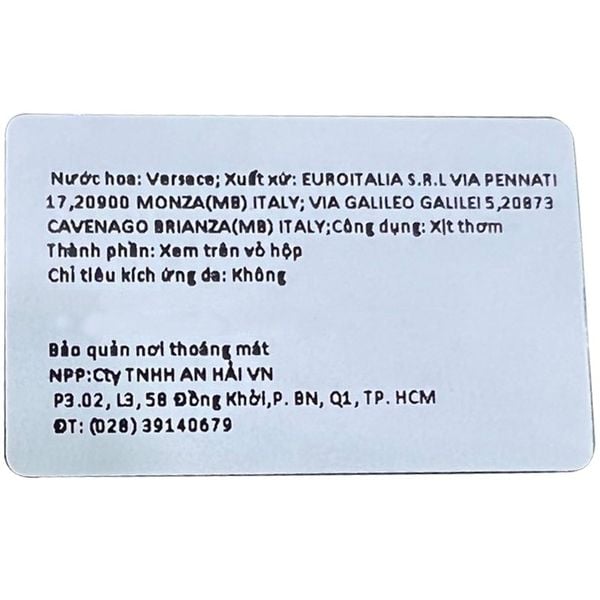 Combo 2 nước hoa mini Versace Pour Homme Dylan Blue và Versace Eros For Men 5ml