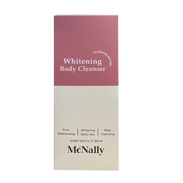 Combo Sữa Tắm Dưỡng Thể Trắng Da Hương Nước Hoa Mcnally Dưỡng Ẩm, Sáng Da, Cho Da Mềm Mịn, Lưu Hương Lâu 500mlx2