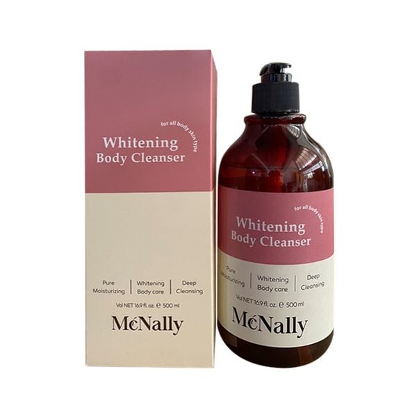 Combo Sữa Tắm Dưỡng Thể Trắng Da Hương Nước Hoa Mcnally Dưỡng Ẩm, Sáng Da, Cho Da Mềm Mịn, Lưu Hương Lâu 500mlx2