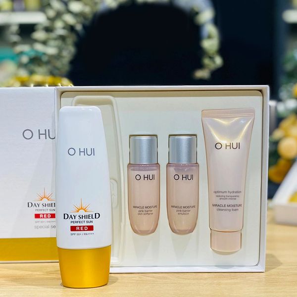 Full Size Set Kem Chống Nắng OHUI Day Shield Perfect Sun Red SPF50+/PA++++ (4 sản phẩm)