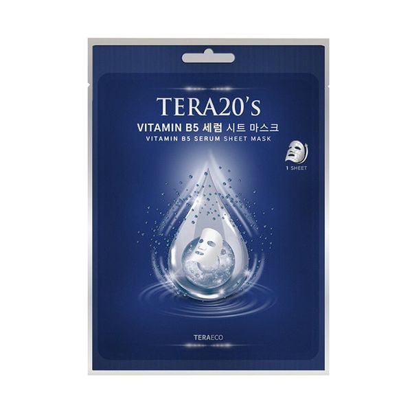 Hộp Mặt Nạ Tinh Chất Vitamin B5 TERA20's Hộp 8 miếng