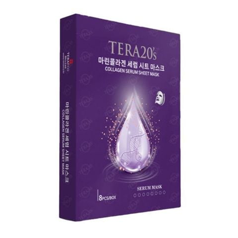 Hộp Mặt Nạ Tinh Chất Collagen Tera20’S (hộp 8 miếng)