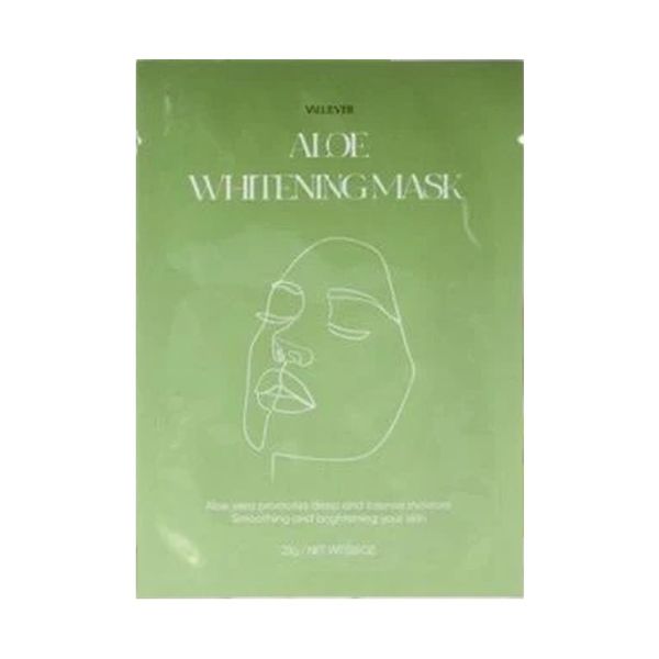 (HSD: 7/2025) Mặt Nạ Trắng Sáng Dưỡng Ẩm Da Lô Hội VALU:EVER Aloe Essense Mask Pack 23gram