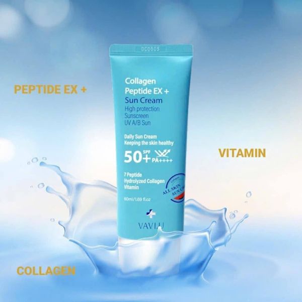 Kem Chống Nắng VAVI.U Collagen Peptide EX 60ml
