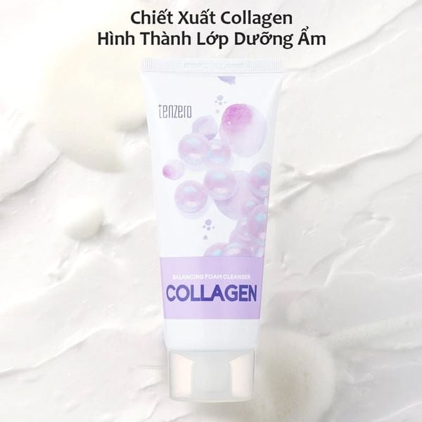 Sữa Rửa Mặt Tenzero Balancing Foam Cleanser Collagen 100ml