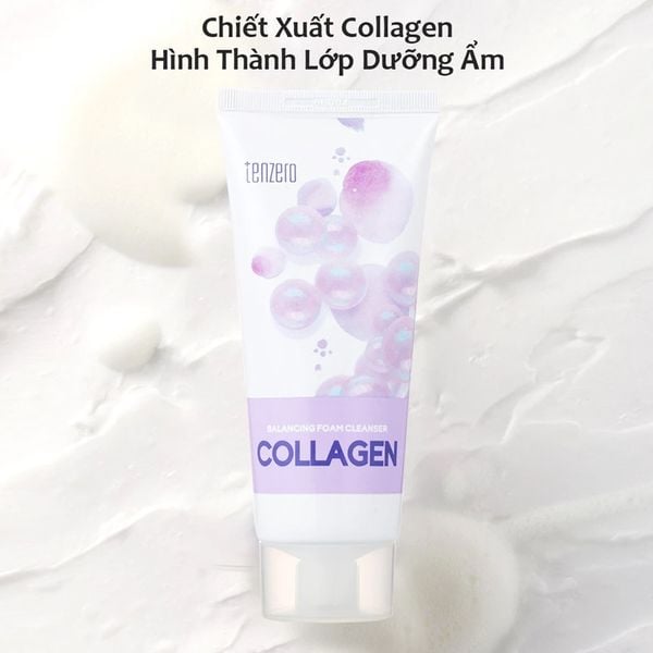 Combo 2 Sữa Rửa Mặt Tenzero Balancing Foam Cleanser Collagen 100mlx2