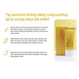 (HSD: 2/2027) Combo 2 Kem Chống Nắng Chống Thấm Nước Lebelage SPF50+ Pa+++ High Protection Long Lasting Sun Cream Chiết Xuất Lá Lô Hội 30ml (màu vàng)