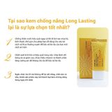 Kem Chống Nắng Chống Thấm Nước Lebelage SPF50+ Pa+++ High Protection Long Lasting Sun Cream Chiết Xuất Lá Lô Hội 30ml (màu vàng)
