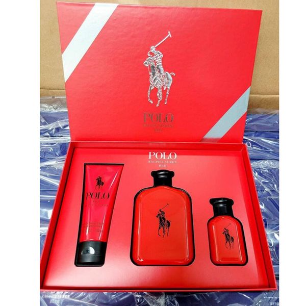 Bộ Quà Tặng Nước Hoa Ralph Lauren Polo Red Eau De Toilette Spray 125ml-40ml-100ml