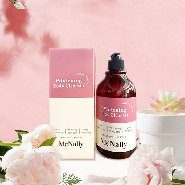 Combo Sữa Tắm Dưỡng Thể Trắng Da Hương Nước Hoa Mcnally Dưỡng Ẩm, Sáng Da, Cho Da Mềm Mịn, Lưu Hương Lâu 500mlx2