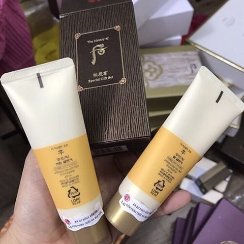 (HSD: 10/2026) Bộ Tẩy Trang Làm Sạch Da The History Of f1681 Gongjinhyang (Sữa Rửa f1689 40ml+ Kem Tẩy Trang 40ml) (N)