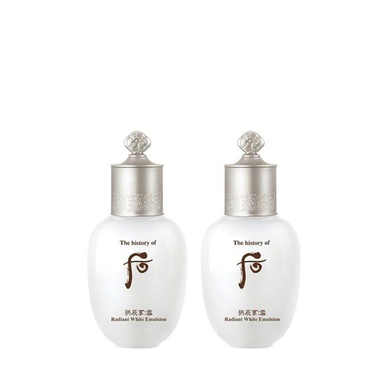 (HSD: 04/2025) Combo 2 Sữa Dưỡng Trắng Da Whoo Gongjinhyang Seol Radiant White Emulsion 20mlx2