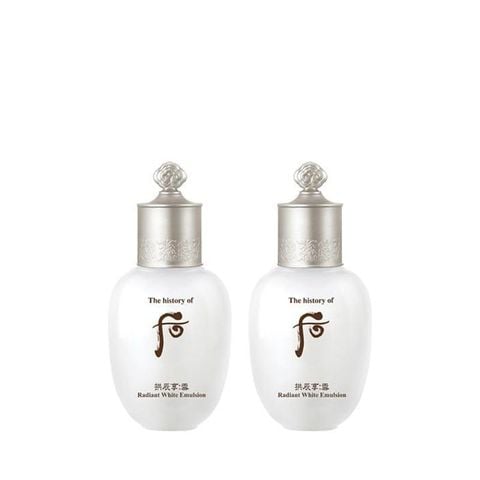 Combo 2 Sữa Dưỡng Trắng Da Whoo Gongjinhyang Seol Radiant White Emulsion 20mlx2 (Hàng tách set)