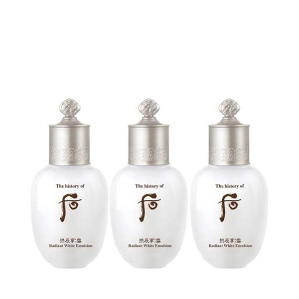 (HSD: 4/2025) Combo 3 Sữa Dưỡng Trắng Da Whoo Gongjinhyang Seol Radiant White Emulsion 20mlx3