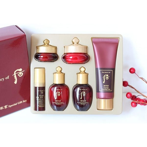 Bộ Dưỡng Whoo Đỏ Jinylhyang Bổ Sung Tân Dịch Chống Lão Hóa Nhăn Chuyên Sâu 6pcs