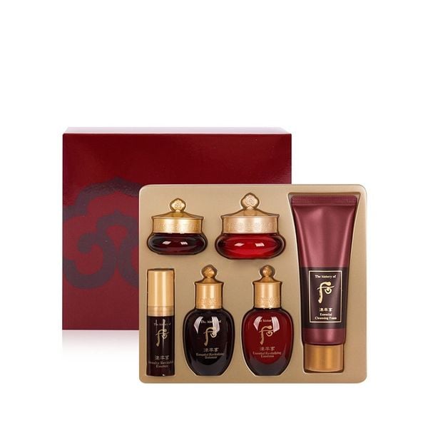 (HSD: 8/2026) Bộ Dưỡng Whoo Đỏ Jinylhyang Bổ Sung Tân Dịch Chống Lão Hóa Nhăn Chuyên Sâu 6pcs
