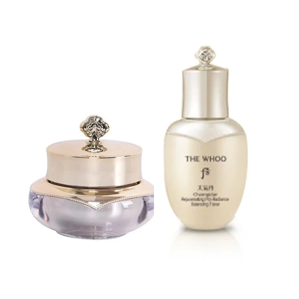Combo Kem Dưỡng The history of Whoo Cheongidan Rejuvenating Pro-radiance Cream 10ml Và Nước cân bằng The History of Whoo Cheongidan Rejuvenating Pro-radiance Balancing Toner 25ml