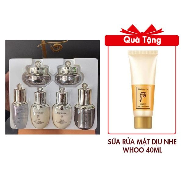 Bộ Dưỡng Tái Sinh Chống Lão Hóa Da The History Of Whoo Cheongidan Radiant Regenerating Tặng Sữa Rửa Mặt Dịu Nhẹ The History Of Whoo Gongjinhyang Facial Cleansing Foam 40ml