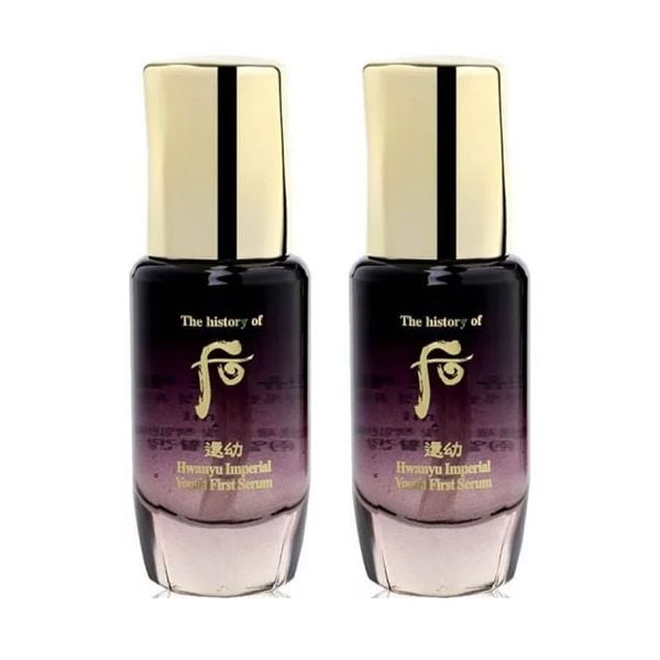 Combo 2 Tinh Chất Khởi Đầu Trẻ Hóa Da Whoo Hwanyu Imperial Youth First Serum 15mlx2 (Hàng tách set)