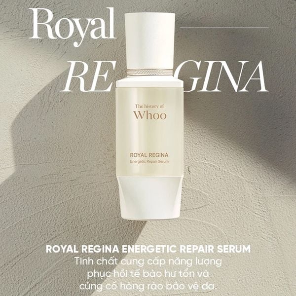 (HSD: 4/2027) Combo 2 Tinh Chất Phục Hồi Năng Lượng Làn Da The History Of Whoo Royal Regina Energetic Repair Serum 10Mlx2