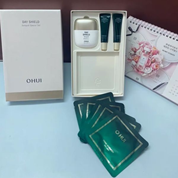 (HSD: 2/2027) Full Size Bộ Kem Chống Nắng Dạng Sữa Ohui Day Shield Sunquid 3pcs Set