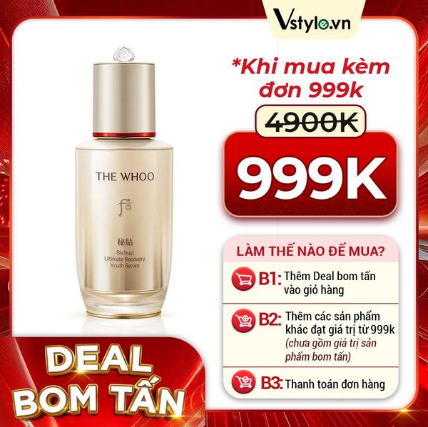 Full Size Tinh Chất Tự sinh Bichup Ultimate Recovery Youth Serum 50ml (DEAL BOM TẤN 999K)