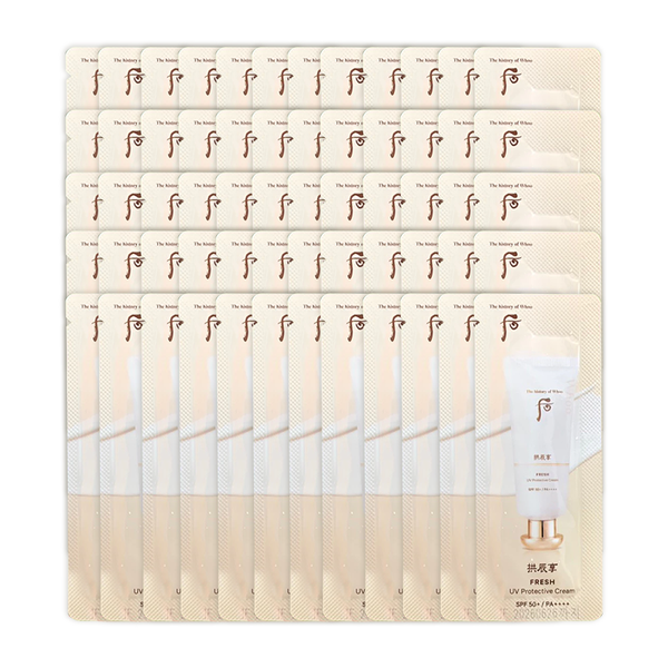 Combo 50 Gói Kem Chống Nắng Dưỡng Trắng Whoo Fresh UV Cream Spf50+/Pa++++ 1Mlx50
