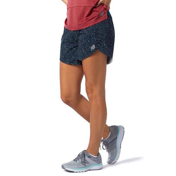 Quần Short Chạy Bộ Nữ New Balance Printed Impact Run 5 Inch Short WS13265MTL