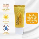 Kem Chống Nắng Chống Thấm Nước Lebelage SPF50+ Pa+++ High Protection Long Lasting Sun Cream 30ml (màu vàng) Tặng Combo 5 Gói Khăn Giấy Ướt Neutrovis - (Gói 10tờ)