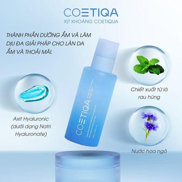 (HSD: 7/2025) Xịt khoáng dưỡng ẩm COETIQA 100ml