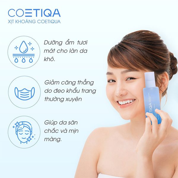 (HSD: 7/2025) Xịt khoáng dưỡng ẩm COETIQA 100ml