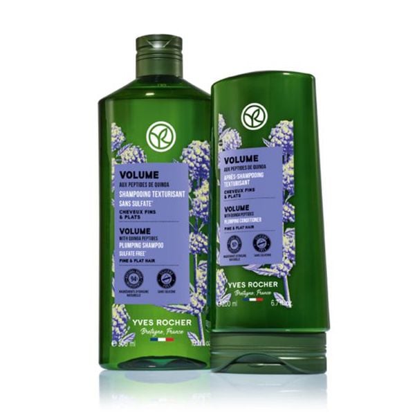 (HSD: 2/2027) Dầu Xả Làm Phồng Tóc Yves Rocher Volume Plumping Shampoo Sulfate Free 300ml