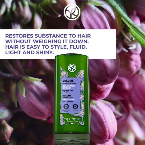 (HSD: 2/2027) Dầu Xả Làm Phồng Tóc Yves Rocher Volume Plumping Shampoo Sulfate Free 300ml