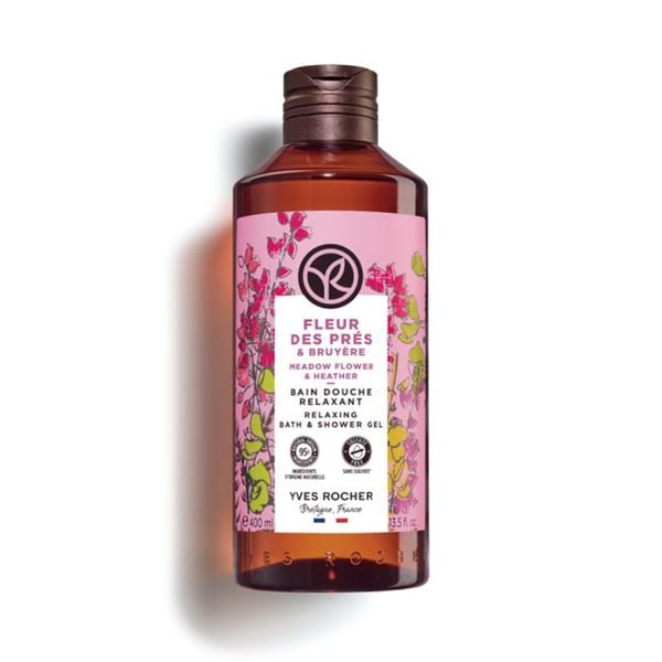 Sữa Tắm Dạng Gel Yves Rocher Hương Hoa Cỏ Bath & Shower Gel Meadow Flower & Heather 400ml