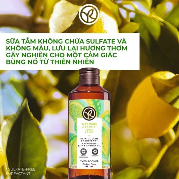 f168bet Dạng Gel Yves Rocher Hương Chanh & Hương Nhu Nature Bath Energizing Bath And Shower Gel Lemon & Basil 400ml