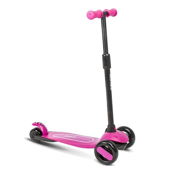 Xe Trượt 3 Bánh Scooter Spartan Ziggy 3-Wheel Tilt Scooter w/LED light - Pink ZG-7039