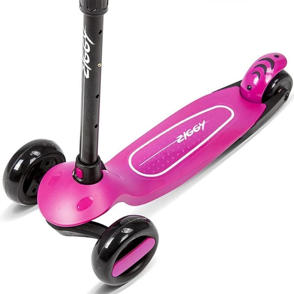 Xe Trượt 3 Bánh Scooter Spartan Ziggy 3-Wheel Tilt Scooter w/LED light - Pink ZG-7039