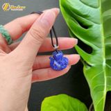  Dây chuyền mặt hồ ly chúa ôm hoa lapis lazuis hợp mệnh thủy mộc, trợ duyên may mắn - Tuệ Lâm 