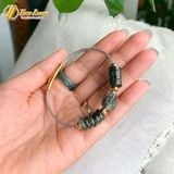  Vòng tay lu thống chạm mix ngũ điếu mix hồ ly chúa ôm hoa thạch anh tóc xanh hợp mệnh trợ duyên tài lộc 