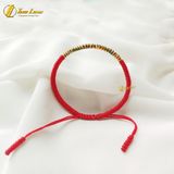  Vòng tay chỉ may mắn bện chỉ ngũ sắc tây tạng ở giữa bình an -Tuệ Lâm 