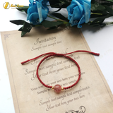  Vòng Chỉ Handmade Hạt Đá Thạch Anh Dâu Tây 