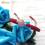  Vòng Chỉ Handmade Hạt Đá Thạch Anh Dâu Tây 