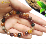  Vòng Tay Đá Thạch Anh Ưu Linh Đa Sắc 