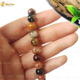 Vòng Tay Đá Thạch Anh Ưu Linh Đa Sắc 
