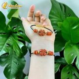  Vòng tay ngũ điếu mix cỏ 4 lá ngọc huyết jade A mix bi cầu vàng kim tiền 10k tài lộc hợp mệnh may mắn 